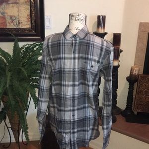Claiborne gray button down shirt size medium